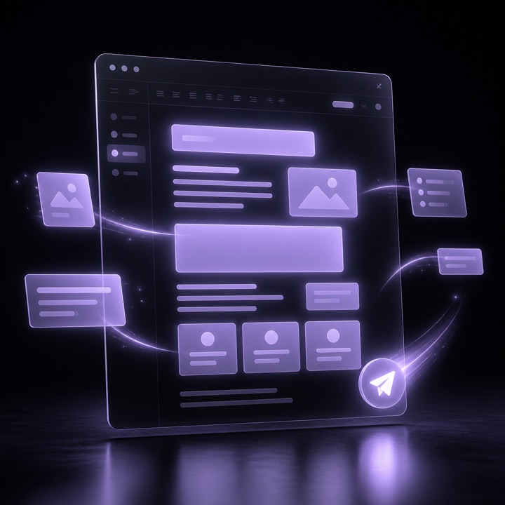 Mockup de generador de propuestas con IA y exportación a PDF